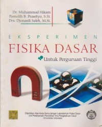 Image of Eksperimen Fisika Dasar : Untuk Perguruan Tinggi