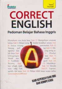 Image of Correct English : Pedoman Belajar Bahasa Inggris