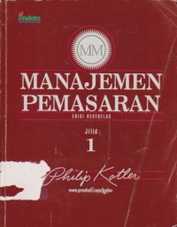 Image of Manajemen Pemasaran Ed.11 (Jilid 1)