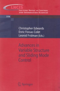 Image of Advances in Variable Structure and Sliding Mode Control