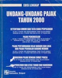 Image of Undang-undang Pajak Tahun 2000