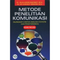 Image of Metode Penelitan Komunikasi  Dilengkapi Contoh Analisis Statistik dan Penafsirannya Ed. Revisi