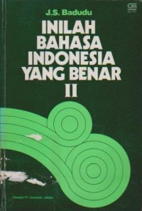 Image of Inilah Bahasa Indonesia yang Benar II
