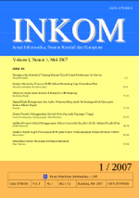 Image of INKOM: Jurnal Informatika, Sistem Kendali dan Komputer Vol. 1 (1) Mei 2007