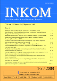 Image of INKOM: Jurnal Informatika, Sistem Kendali dan Komputer Vol. 3 (1-2) November 2009