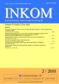 Image of INKOM: Jurnal Informatika, Sistem Kendali dan Komputer Vol. 4 (2) November 2010