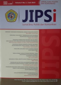 Image of Jipsi : Jurnal Ilmu Politik dan Komunikasi Vol. 5 (1) Juni 2015