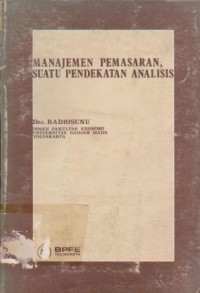 Image of Manajemen Pemasaran, Suatu Pendekatan Analisis