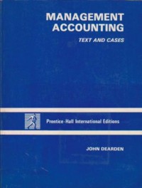 Image of Management Accounting: Text and Cases