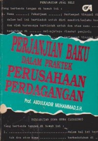 Image of Perjanjian Baku dalam Praktek Perusahaan Perdagangan