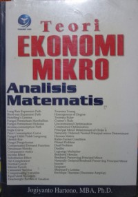 Image of Teori Ekonomi Mikro : Analisis Matematis Ed. 3