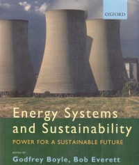 Image of Energy Systems and Sustainability : Power For A Sustainable Future