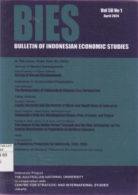 Image of BIES : Bulletin of Indonesian Economic Studies Vol. 50 (1) 2014
