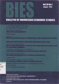 Image of BIES : Bulletin of Indonesian Economic Studies Vol. 50 (2) 2014