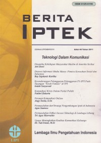 Image of Berita Iptek: Teknologi Dalam Komunikasi: Berita Iptek: Teknologi Dalam Komunikasi: Edisi 48 Tahun 2011