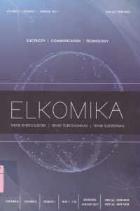 Image of Elkomika : Jurnal Teknik Energi Elektrik, Teknik Telekomunikasi & Teknik Elektronika Vol. 4 (1) 2016