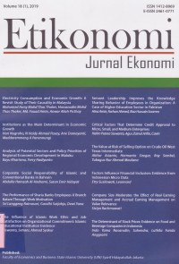 Image of Etikonomi: Jurnal Ekonomi: Vol. 18 (1) 2019