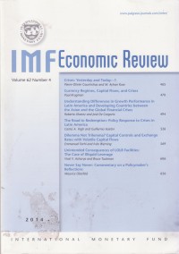 Image of IMF Economic Review Vol. 62 (4) 2014