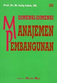 Image of Dimensi-dimensi Manajemen Pembangunan