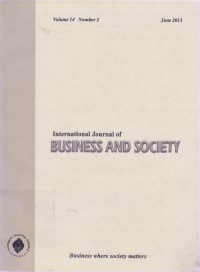 Image of International Journal of Business and Society Vol. 14 (2) 2013