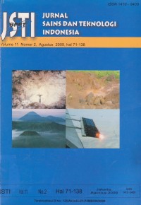 Image of JSTI: Jurnal Sains dan Teknologi Indonesia Vol.11 (2) 2009