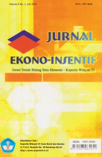 Image of Jurnal Ekono-Insentif Vol.9 (1) 2015
