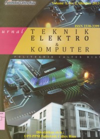Image of Jurnal Teknik Elektro & Komputer Vol. 1 (2)  2013