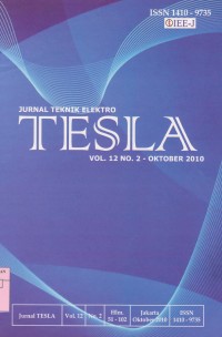 Image of Jurnal Teknik Elektro: Tesla Vol. 12 (2) 2010