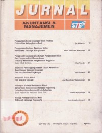 Image of Jurnal Akuntansi dan Manajemen Ed. Agustus 2001