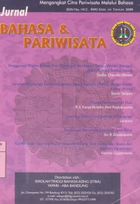 Image of Jurnal Bahasa & Pariwisata No. 12 2008