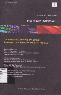 Image of Jurnal Hukum & Pasar Modal Ed. 1 2005