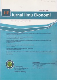 Image of Jurnal Ilmu Ekonomi Vol. 2 (2) 2012