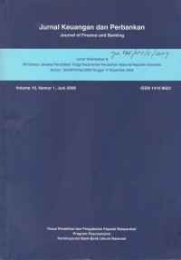 Image of Jurnal Keuangan dan Perbankan: Journal of Finance and Banking Vol. 10 (1) 2008