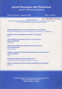 Image of Jurnal Keuangan dan Perbankan: Journal of Finance and Banking Vol. 10 (2) 2008
