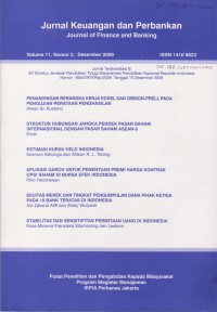 Image of Jurnal Keuangan dan Perbankan: Journal of Finance and Banking Vol. 11 (2) 2009
