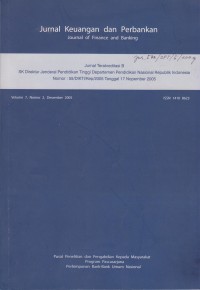 Image of Jurnal Keuangan dan Perbankan: Journal of Finance and Banking Vol. 7 (2) 2005
