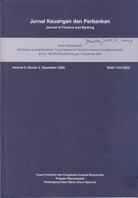 Image of Jurnal Keuangan dan Perbankan: Journal of Finance and Banking Vol. 8 (2) 2006