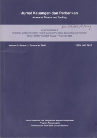 Image of Jurnal Keuangan dan Perbankan: Journal of Finance and Banking Vol. 9 (2) 2007