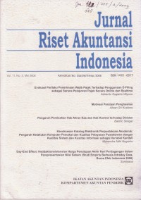 Image of Jurnal Riset Akuntansi Indonesia Vol. 11 (2) 2008