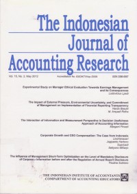 Image of Jurnal Riset Akuntansi Indonesia (The Indonesian Journal of Accounting Research) Vol. 15 (2) 2012