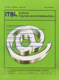 Image of ITBK: Jurnal Teknologi Informatika Vol. 3 (2) Juli 2011