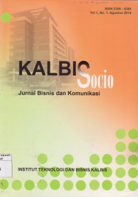 Image of KalbiSocio: Jurnal Bisnis dan Komunikasi Vol. 1 (1) 2014