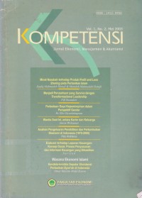Image of Kompetensi : Jurnal Ekonomi, Manajemen & Akuntansi Vol.1 (2) 2003