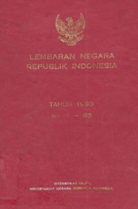 Image of Lembaran Negara Republik Indonesia Tahun 1976 No. 1-59