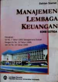 Image of Manajemen Lembaga Keuangan Ed. 3