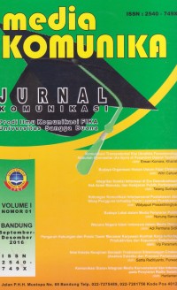 Image of Media Komunika : Jurnal Komunikasi Vol. 1 (1) September 2016