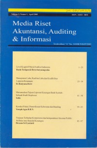 Image of Media Riset Akuntansi, Auditing & Informasi Vol. 5 (1) 2005