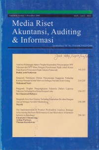 Image of Media Riset Akuntansi, Auditing & Informasi Vol. 8 (3) 2008