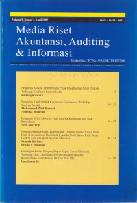 Image of Media Riset Akuntansi, Auditing & Informasi Vol. 9 (1) 2009