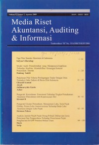 Image of Media Riset Akuntansi, Auditing & Informasi Vol. 9 (2) 2009